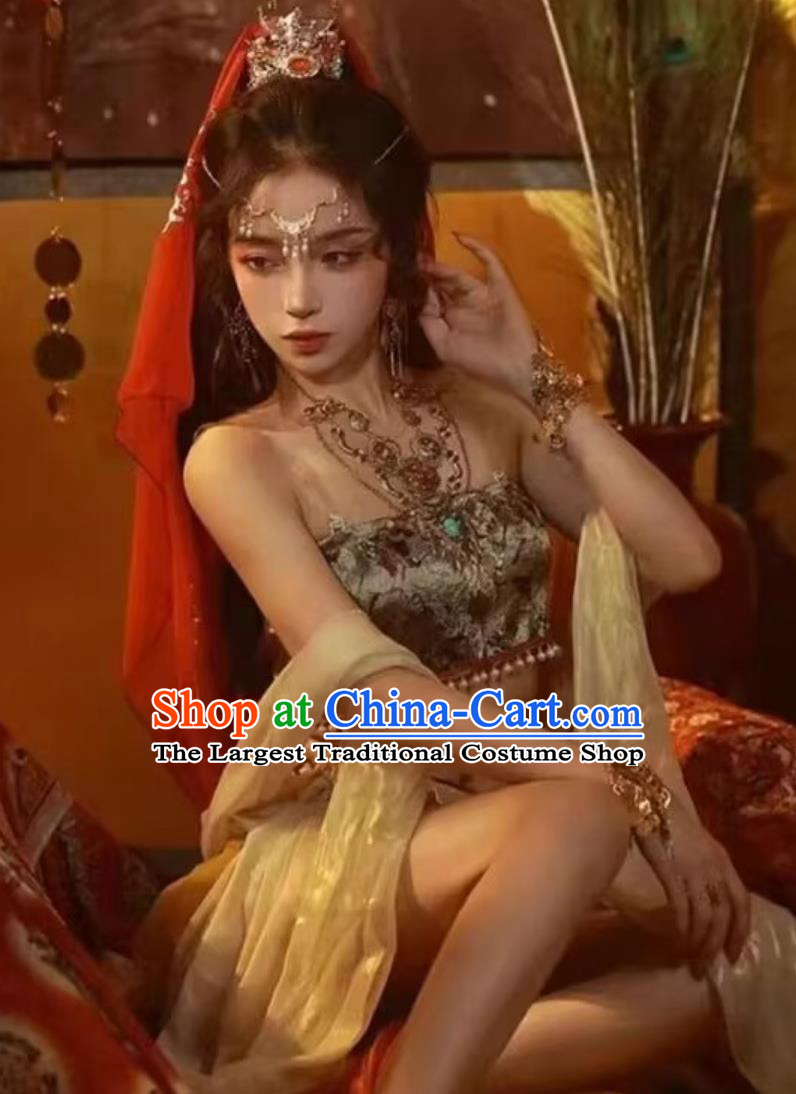 Dunhuang Feitian Dance Performance Hanfu Silk Road Maiden Desert Photo Shoot Costume