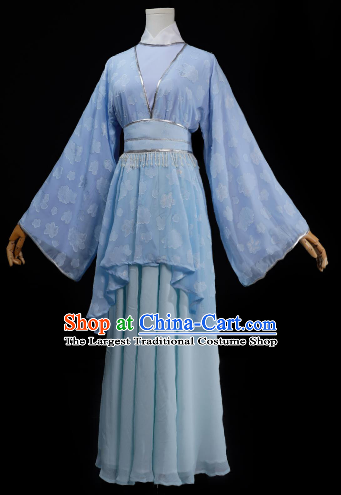 The Legend Of White Snake Zhao Yazhi Hu Meiniang Blue Dress Film Ancient Costume Traditional Hanfu Outfit