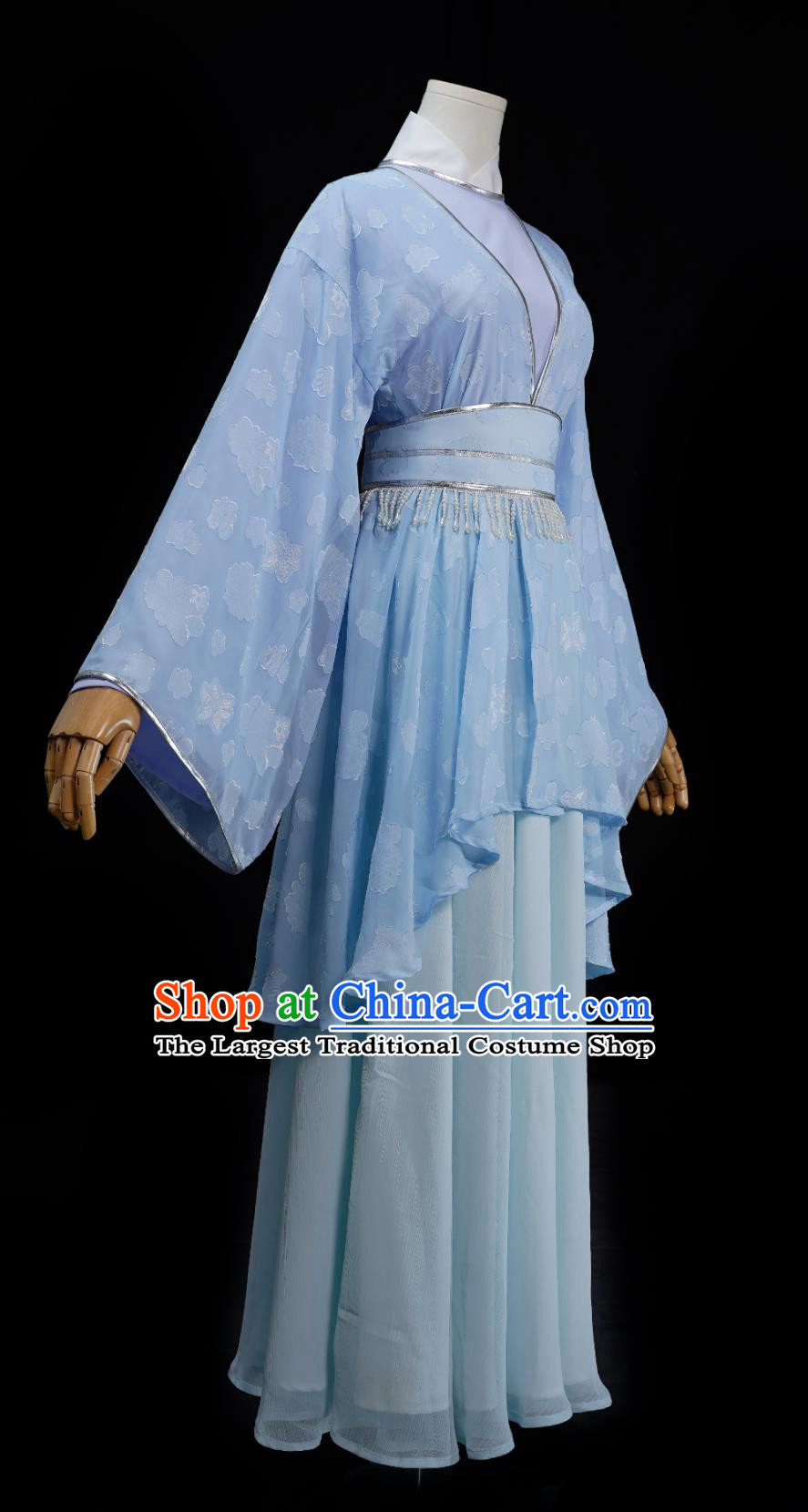 The Legend Of White Snake Zhao Yazhi Hu Meiniang Blue Dress Film Ancient Costume Traditional Hanfu Outfit