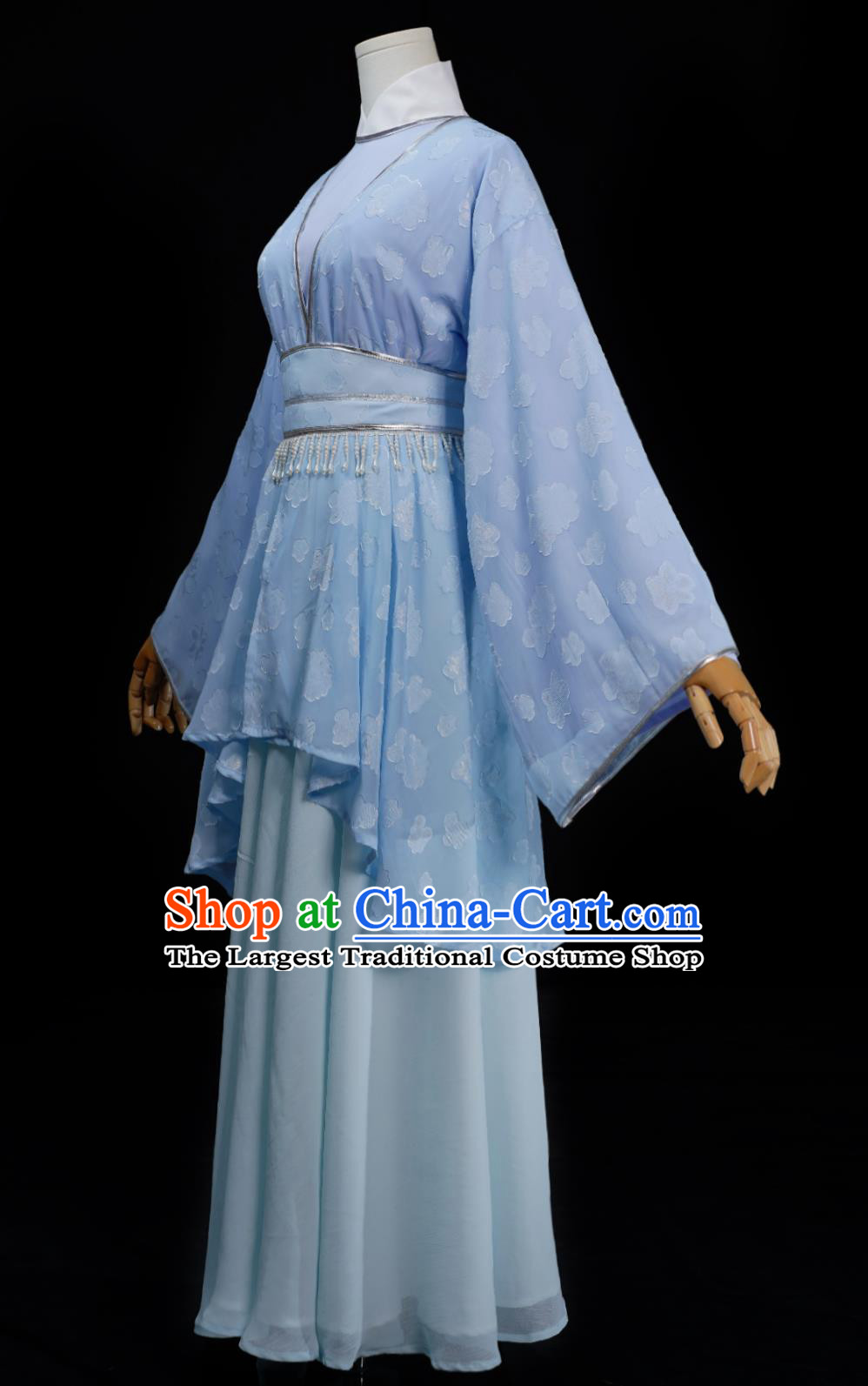 The Legend Of White Snake Zhao Yazhi Hu Meiniang Blue Dress Film Ancient Costume Traditional Hanfu Outfit