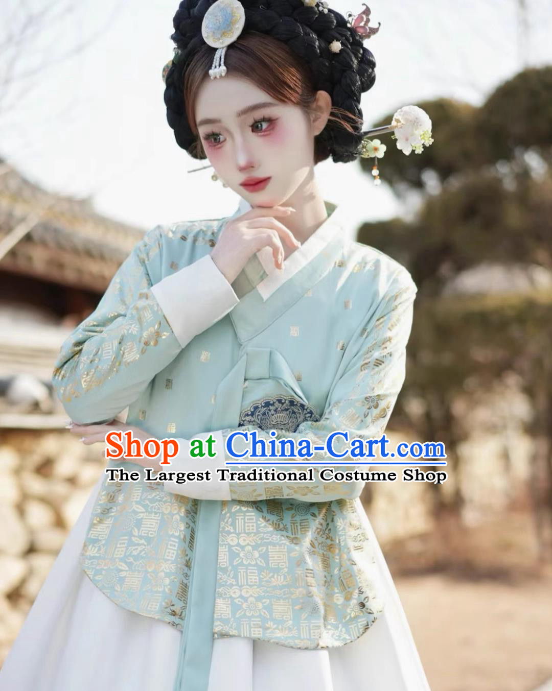 Korean Yanji Princess Palace Hanbok Ethnic Woman Costume