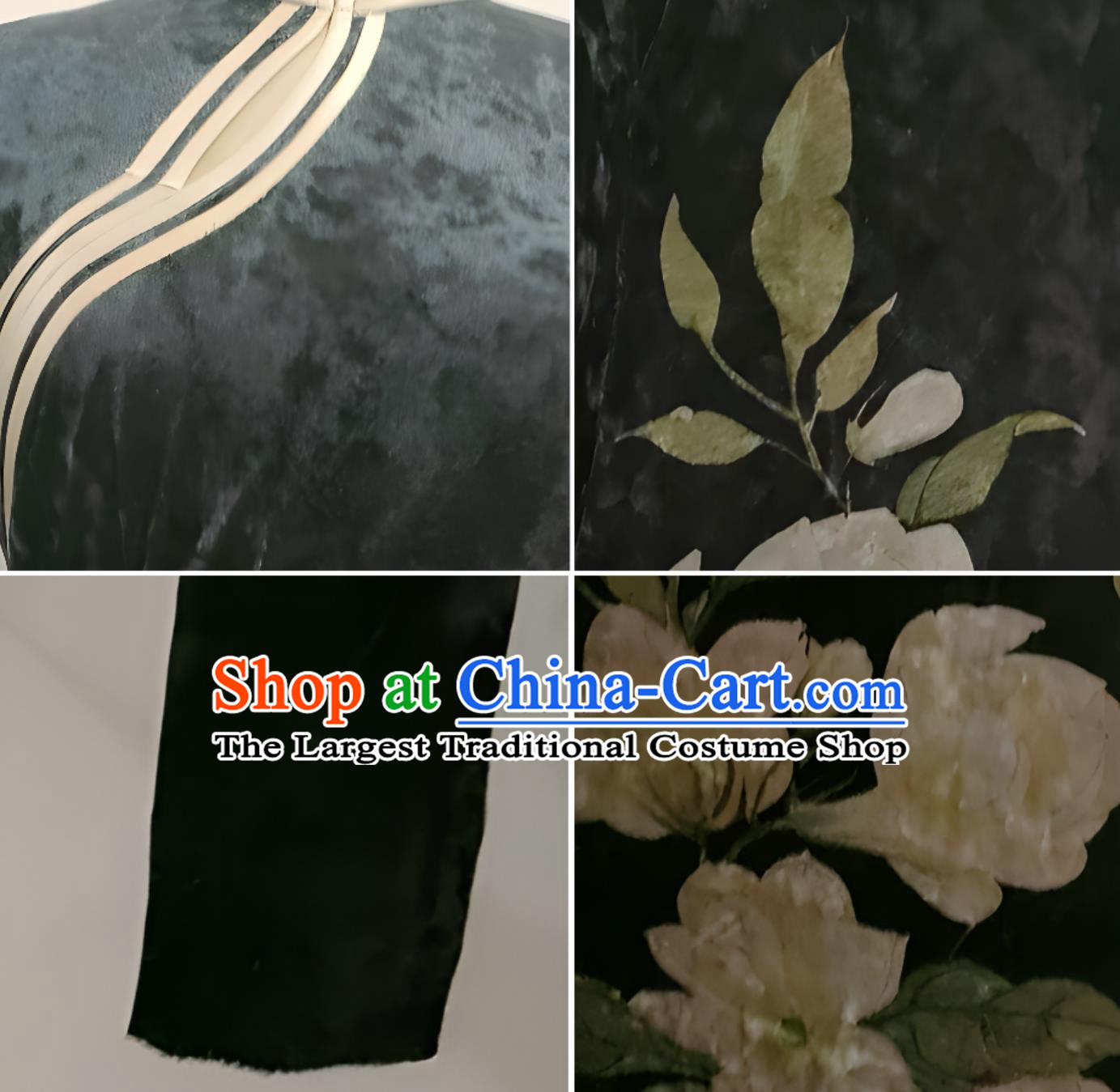 Plus Size kg Autumn Winter Velvet Qipao Young Style Vintage Slim Fit Long Sleeve Dress