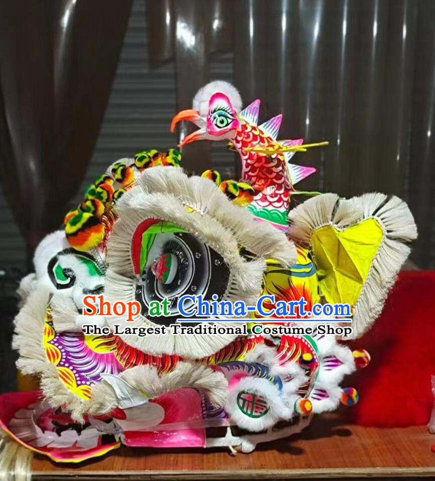Top Phoenix Head Lion Dance Costume Traditional Chinese Festival Dance Lion Head and Clothes Complete Set