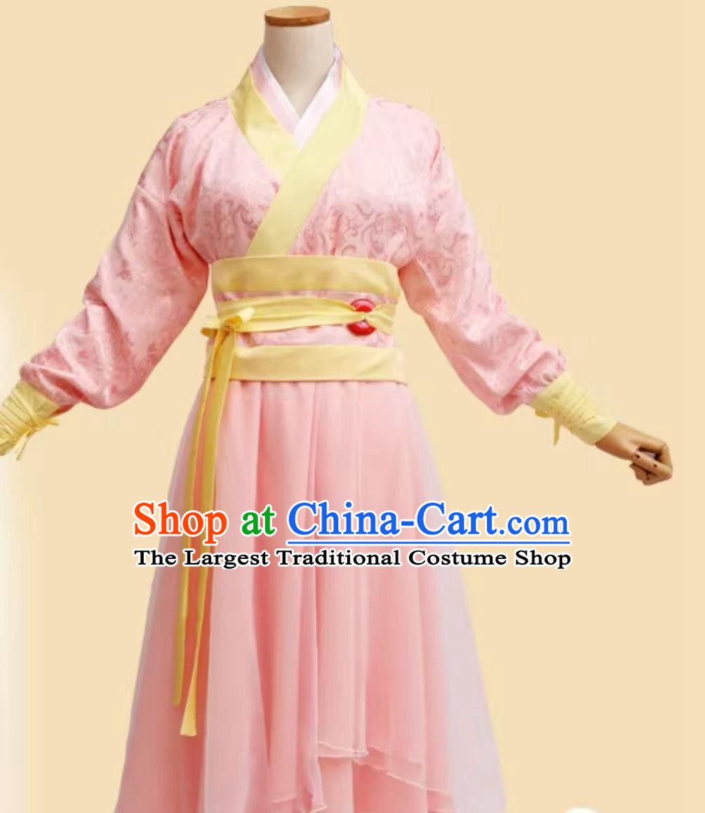 Ancient Chinese Fairy Clothing Pink Hanfu Dress Novoland The Castle In The Sky Yi Fu Ling Same Style Costume