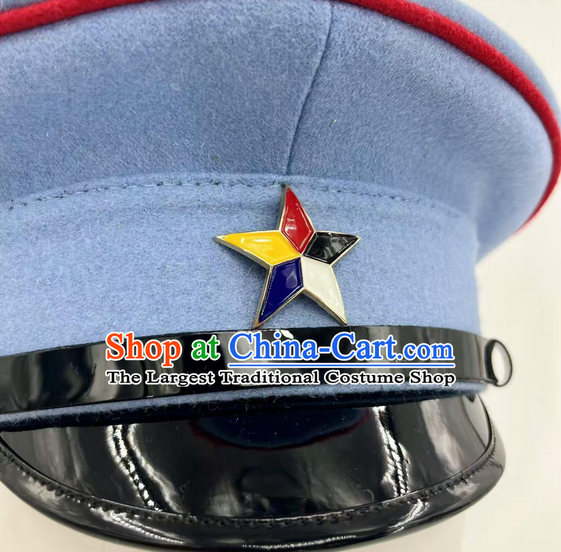Beiyang Warlord Hat Republic Era Beiyang Soldier Peaked Replica Cap