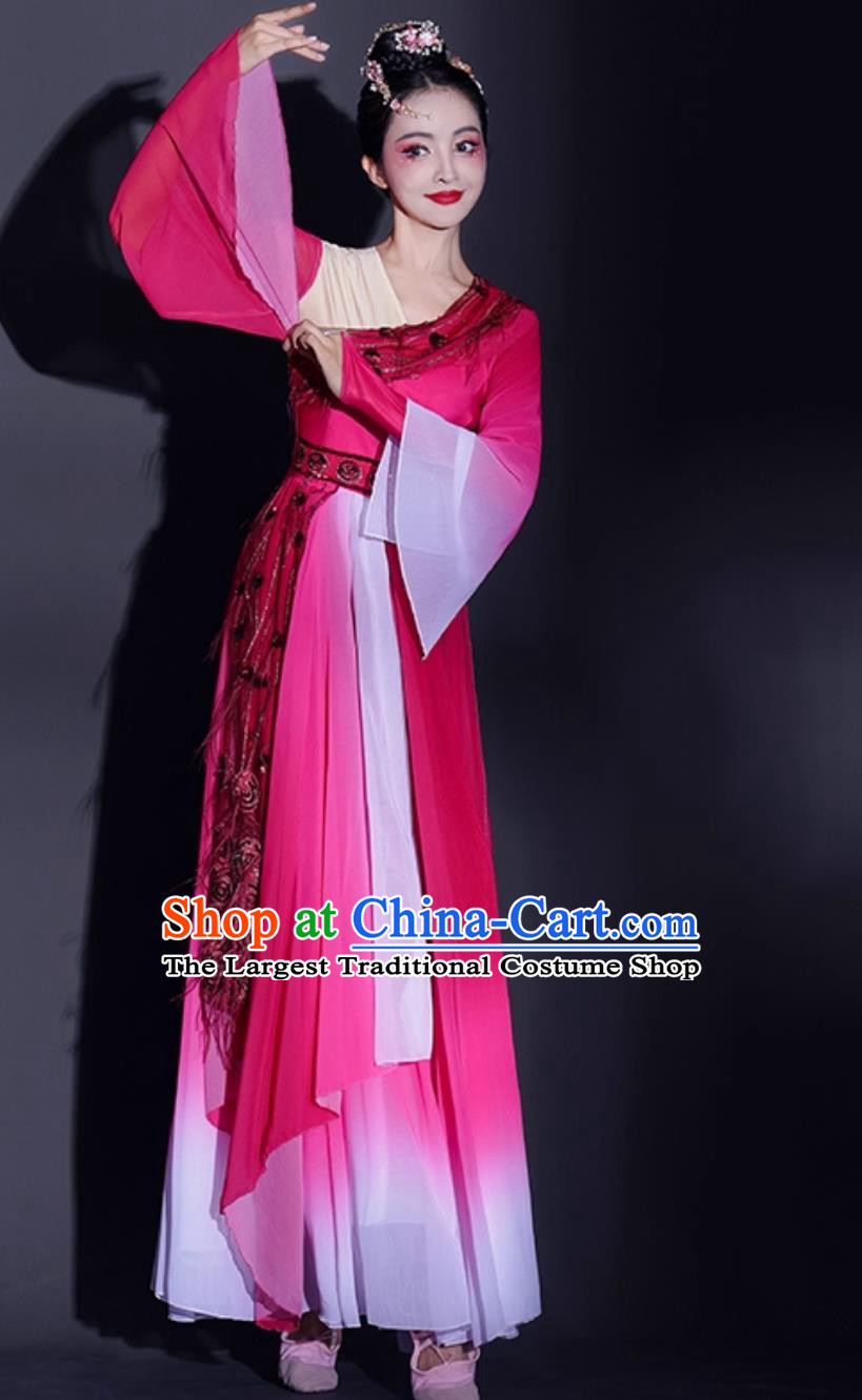 Classical Dance Costume Women Chinese Style Han Tang Dynasty Southern Breeze Dance Attire Solo Performance Hanfu