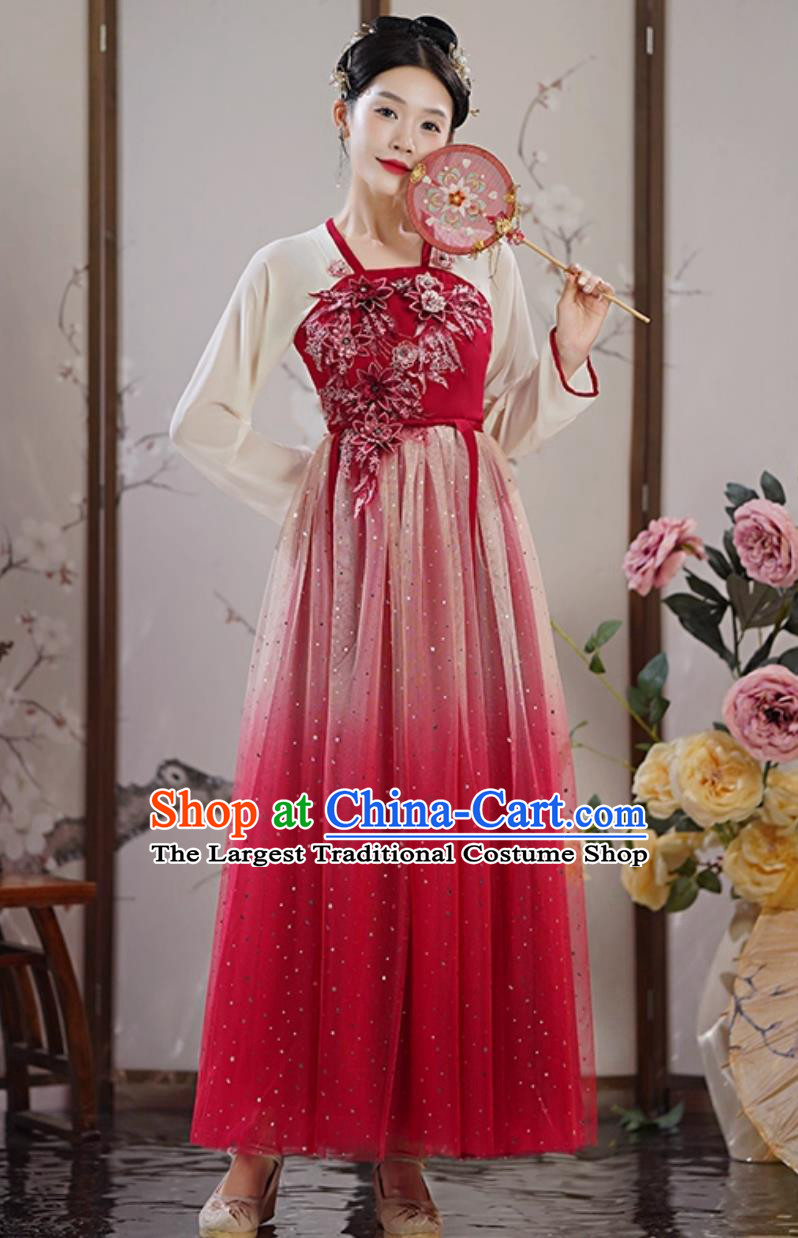 Hanfu Women Modified Ancient Dress Chinese Classical Dance Costume Traditional Performance Clothing