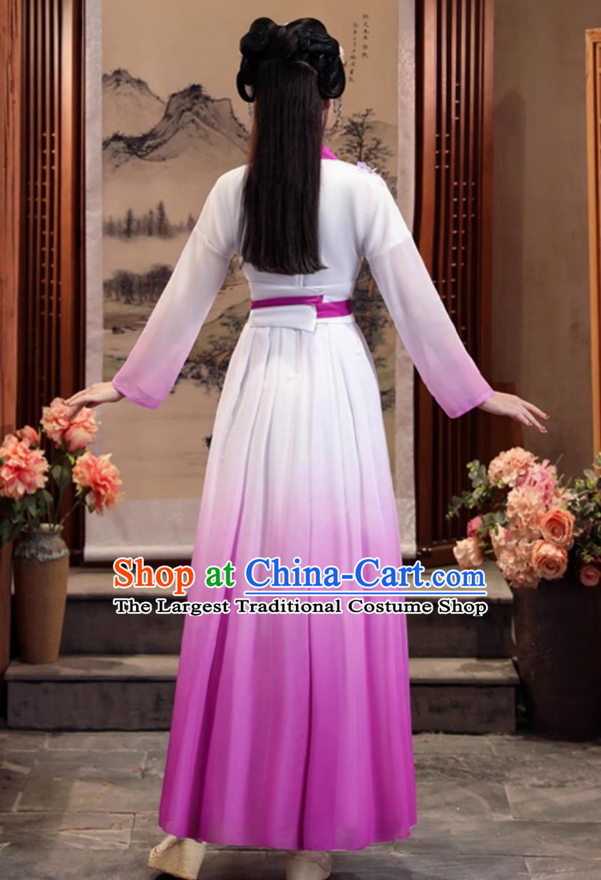 Purple Hanfu Women Classical Dance Performance Outfit Modified Chinese Ancient Dress