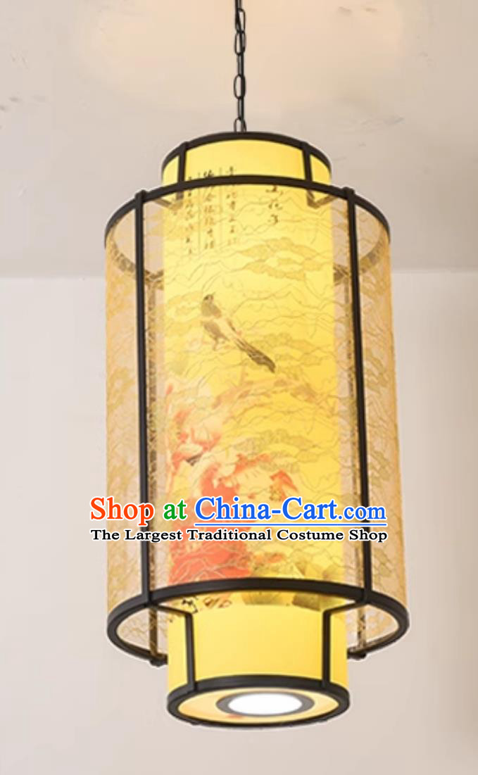 Chinese Wrought Iron Chandelier Classical Hotel Corridor Antique Lamp Restaurant Lantern
