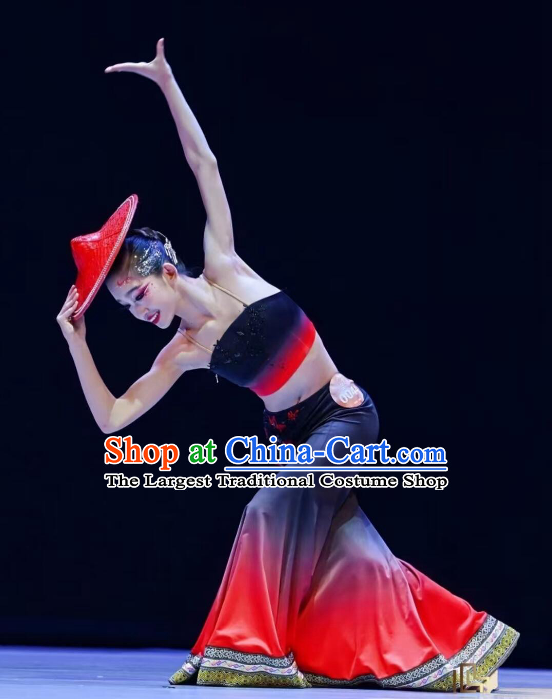 Chinese Dai Ethnic Dance Costume Women Yue Ying Li Ying Performance Dress Mermaid Tail Group Dance Stage Outfit