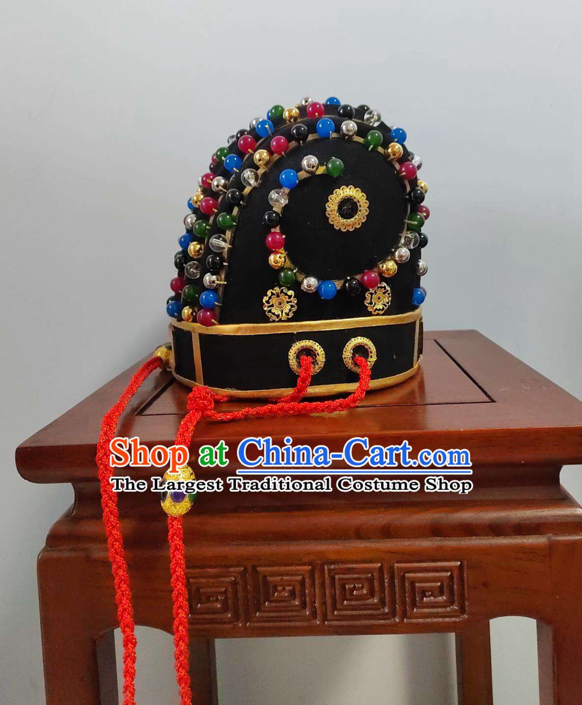 Hanfu Pi Bian Crown Handmade Traditional Chinese Historical Hat Cultural Dance Ancient Emperor Headwear
