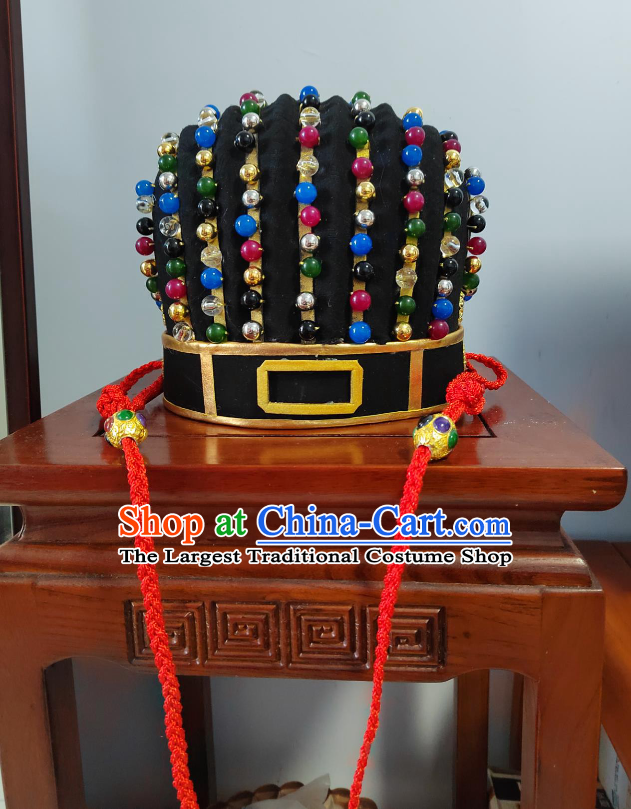 Hanfu Pi Bian Crown Handmade Traditional Chinese Historical Hat Cultural Dance Ancient Emperor Headwear