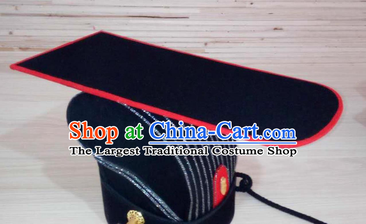 Tang Dynasty Daqiu Crown Ancient Chinese Hat Hanfu Headwear Traditional Ceremonial Crown