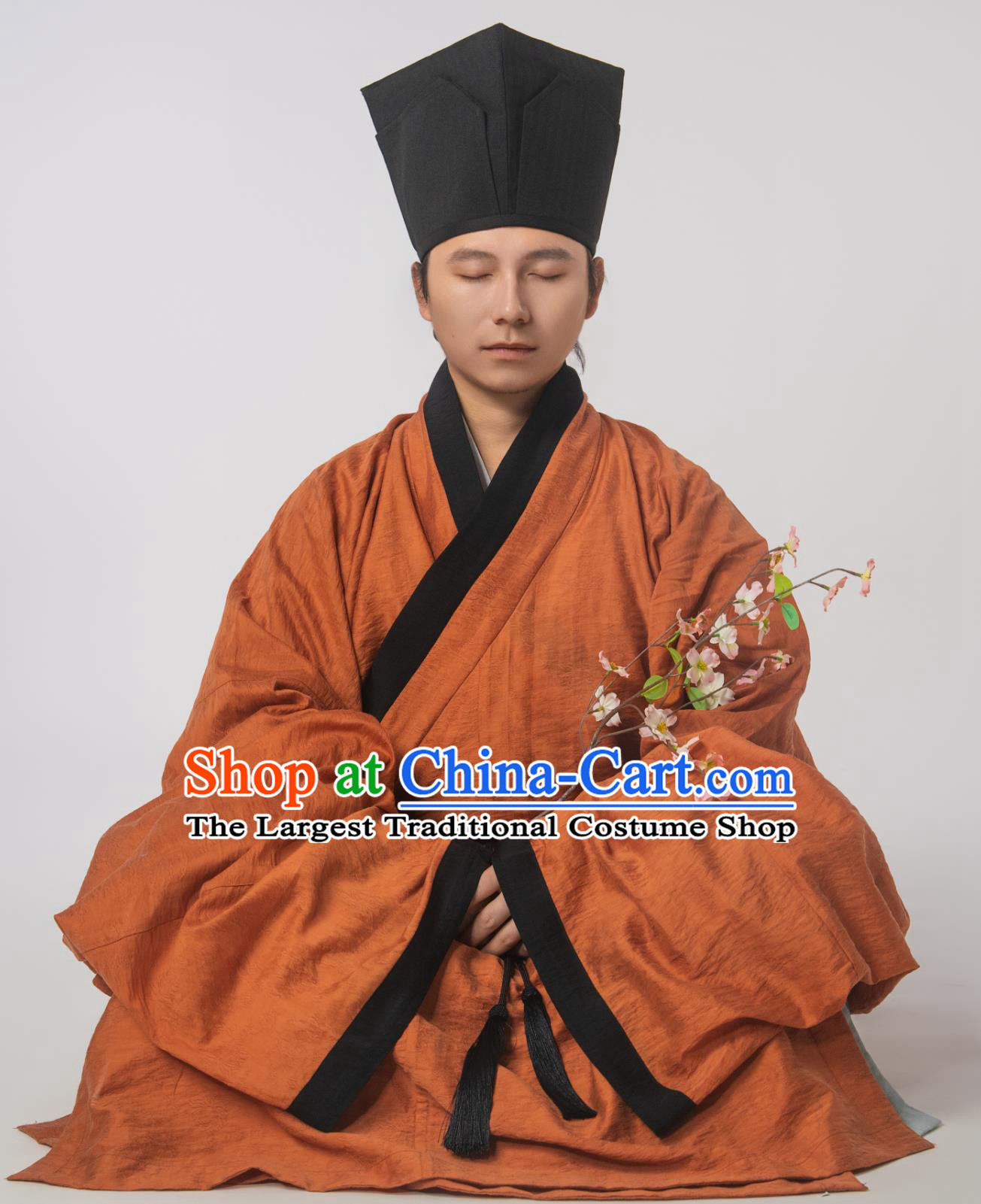 Song Dynasty Cross Collar Long Gown Ancient Scholar Commoner Wear Traditional Hanfu Historical Chinese Clothing