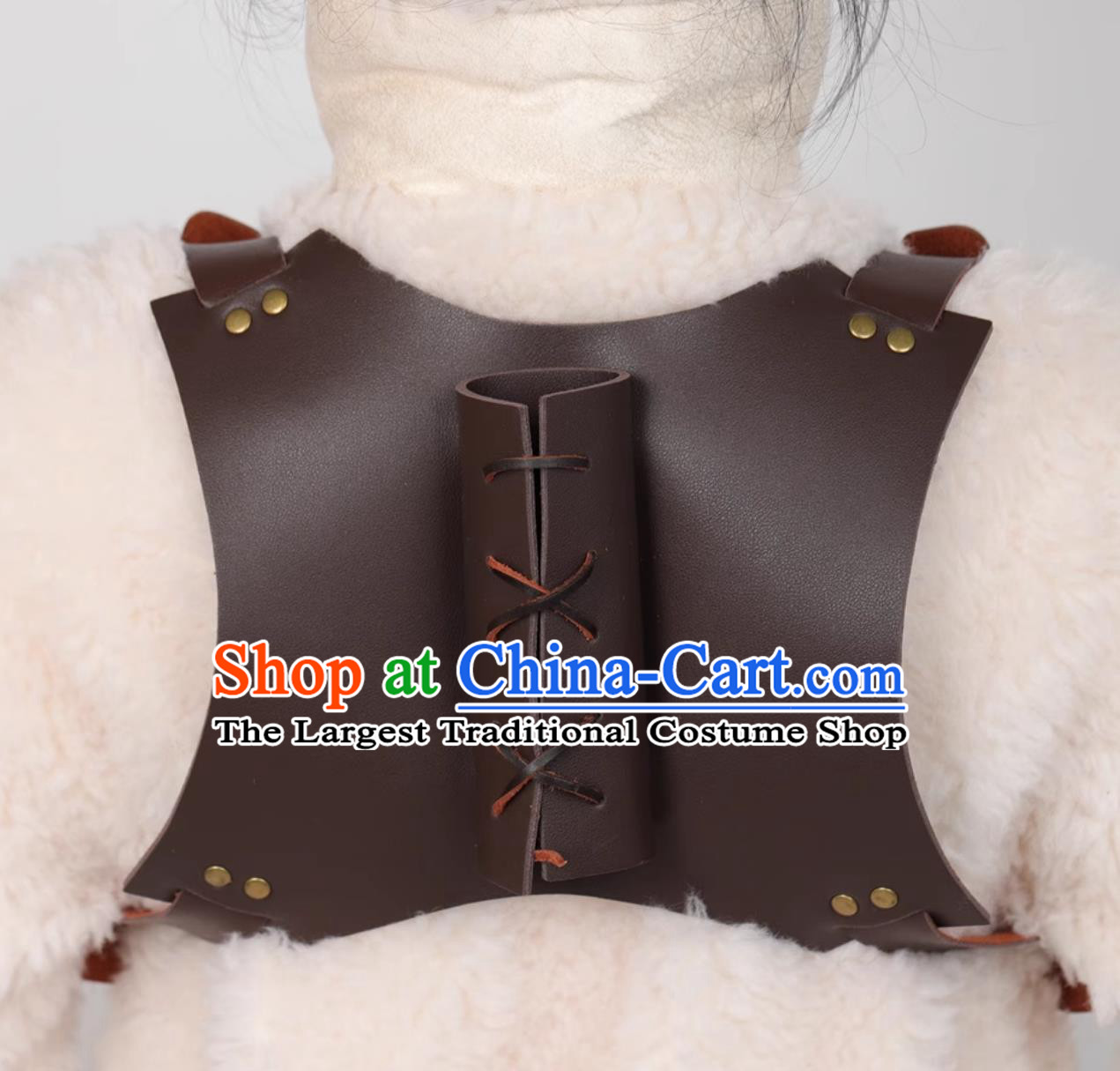 Gothic Warrior Shoulder PU Blade Holder Medieval Renaissance Back Strapped Sword Scabbard Knight Cosplay Prop