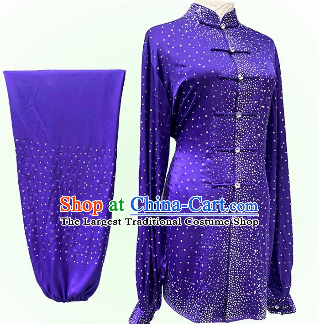 Professional Tai Chi Wushu Competition Performance Outfit Chinese Qigong Baduanjin Training Clothing