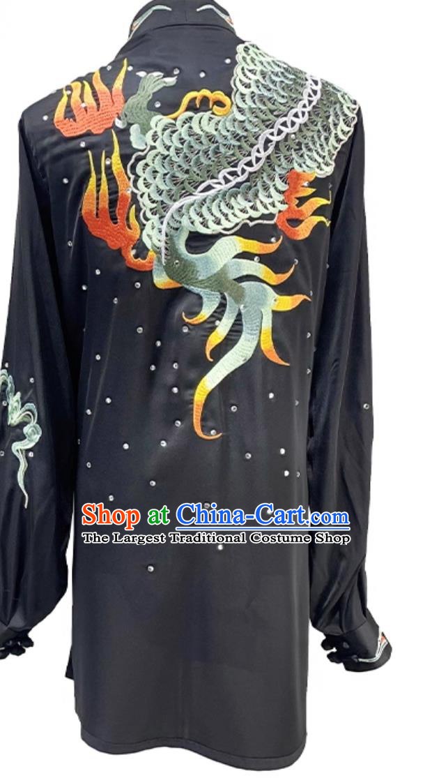 Embroidered Dragon Tai Chi Suit Baduanjin Wudangquan Wuqinxi Qigong Wushu Competition Performance Outfit