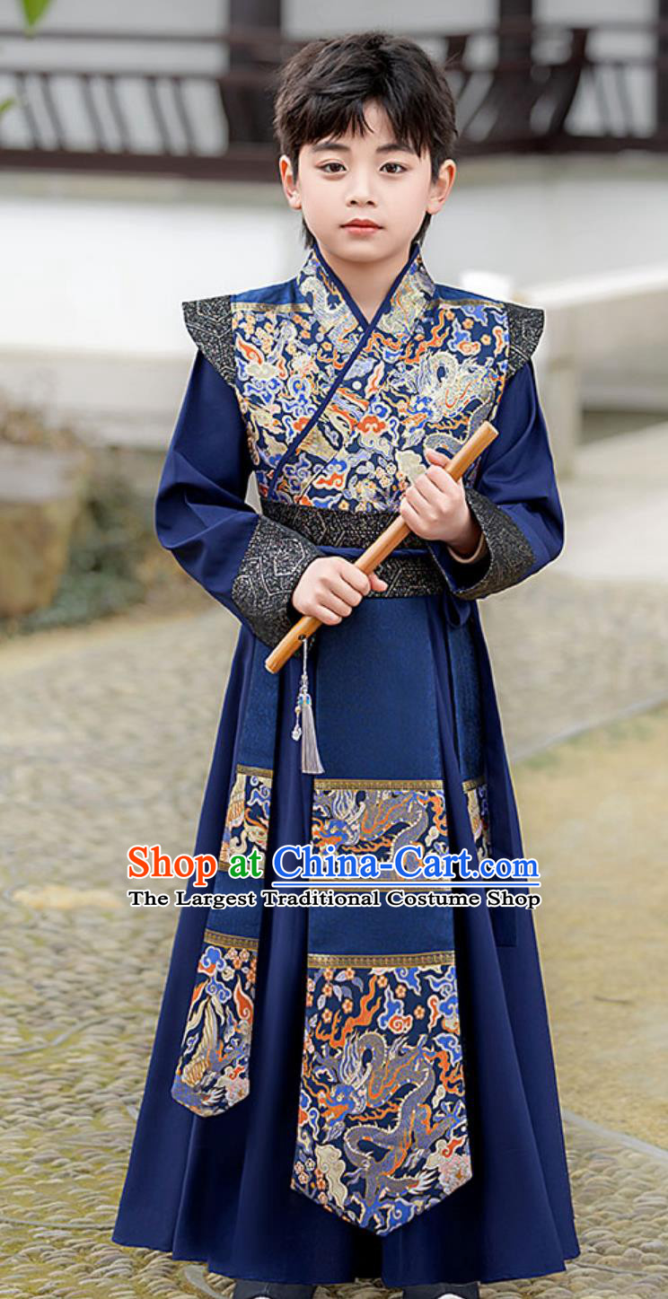 Boys Hanfu Song Dynasty Style Handsome Boy Clothing Ancient Young Master Traditional Chinese Costume
