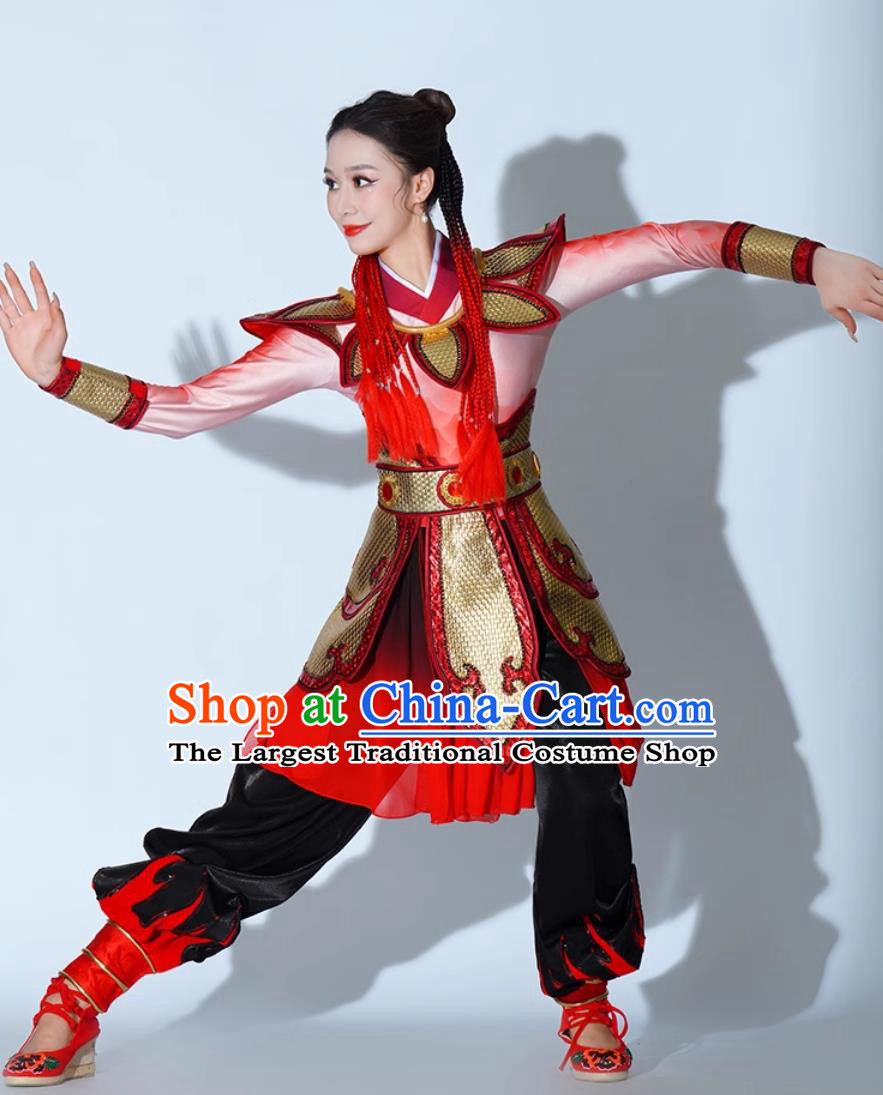 Nezha Cosplay Costume Prosperous Drum Performance Uniform Chinese Celebration Dance Clothing