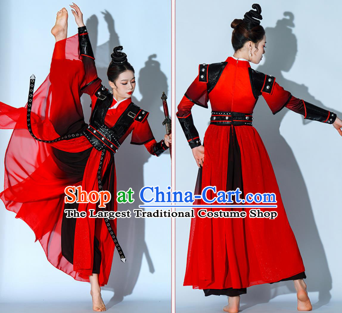 Xiang Wang XIng Chinese Style Hanfu Women Drum Performance Costume