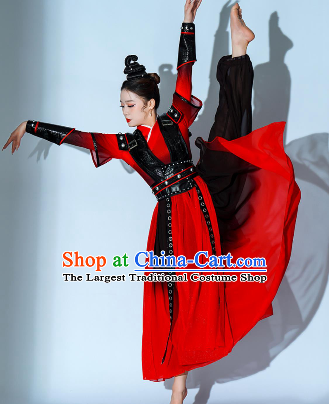 Xiang Wang XIng Chinese Style Hanfu Women Drum Performance Costume