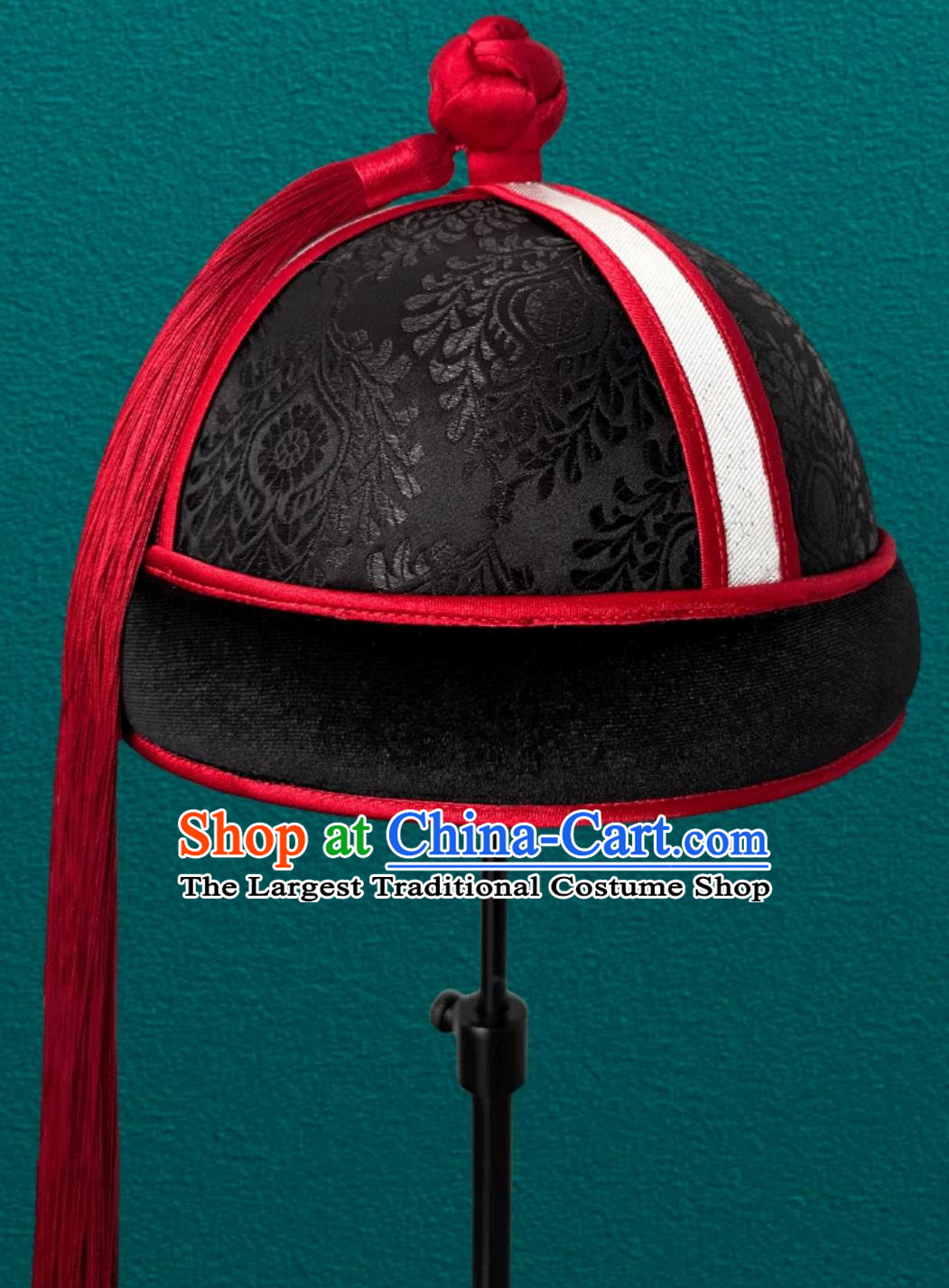 Mongolian Black Ladies Tassel Ethnic Hat Dance Performance Show Headpiece