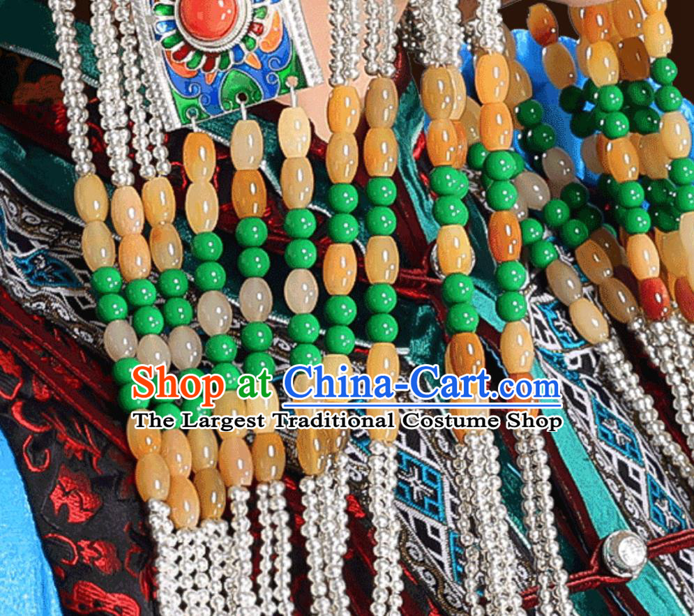 Mongolia Dance Performance Wedding Hair Accessory Mongolian Ladies Urad Headpiece Traditional Chinese Ethnic Hat
