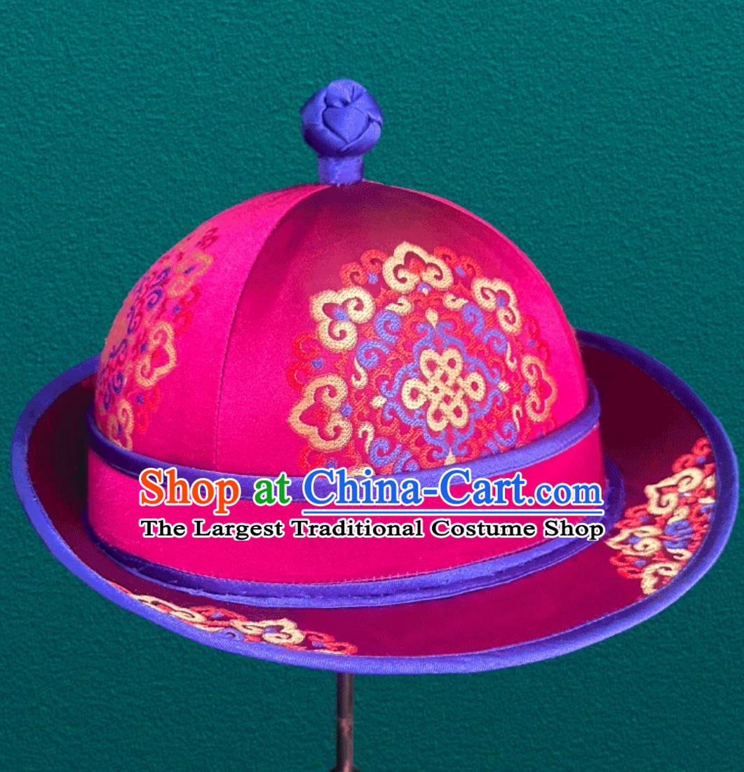 Mongolian Hat Dance Performance Photography Ethnic Headpiece Boy Prince Hat