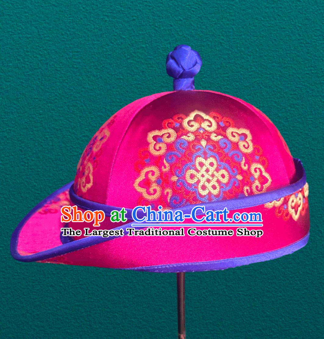 Mongolian Hat Dance Performance Photography Ethnic Headpiece Boy Prince Hat