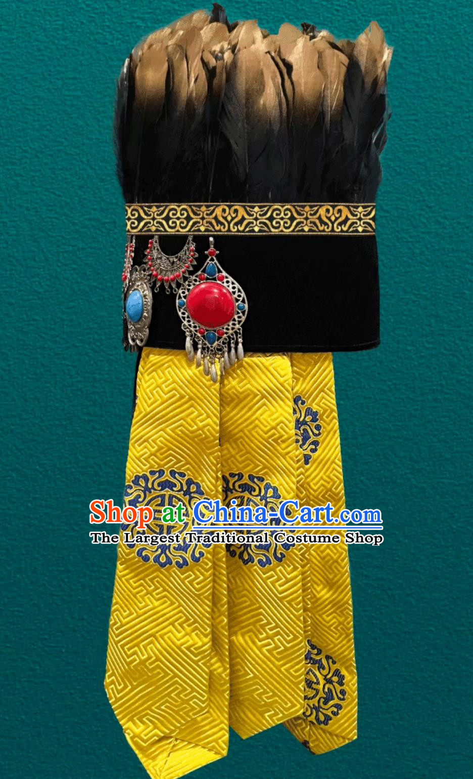 Mongolian Traditional Performance Hat Blessing Ceremony Shaman Hat