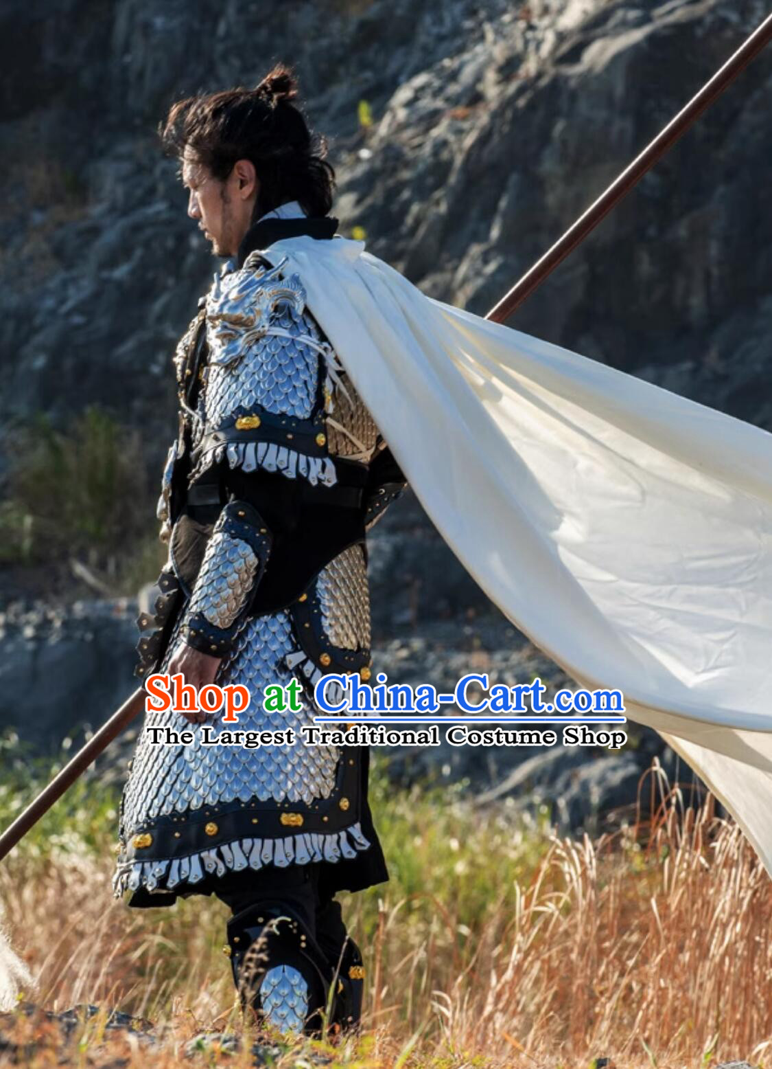 Zhao Yun Armour Chinese Three Kingdoms Period Hero Zhao Zilong Armor Handmade Dragon Scale Armor and Helmet Full Set