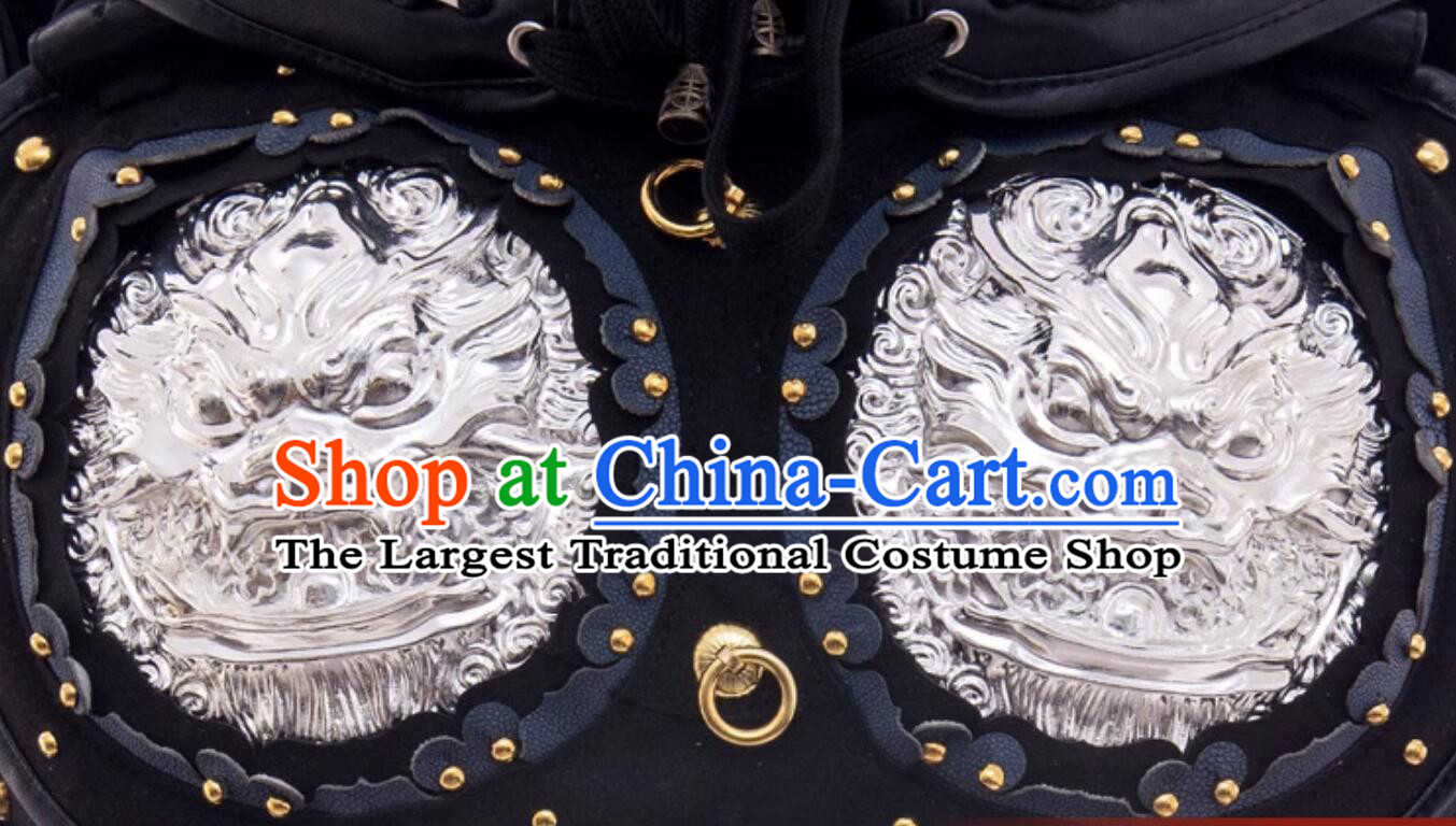 Zhao Yun Armour Chinese Three Kingdoms Period Hero Zhao Zilong Armor Handmade Dragon Scale Armor and Helmet Full Set