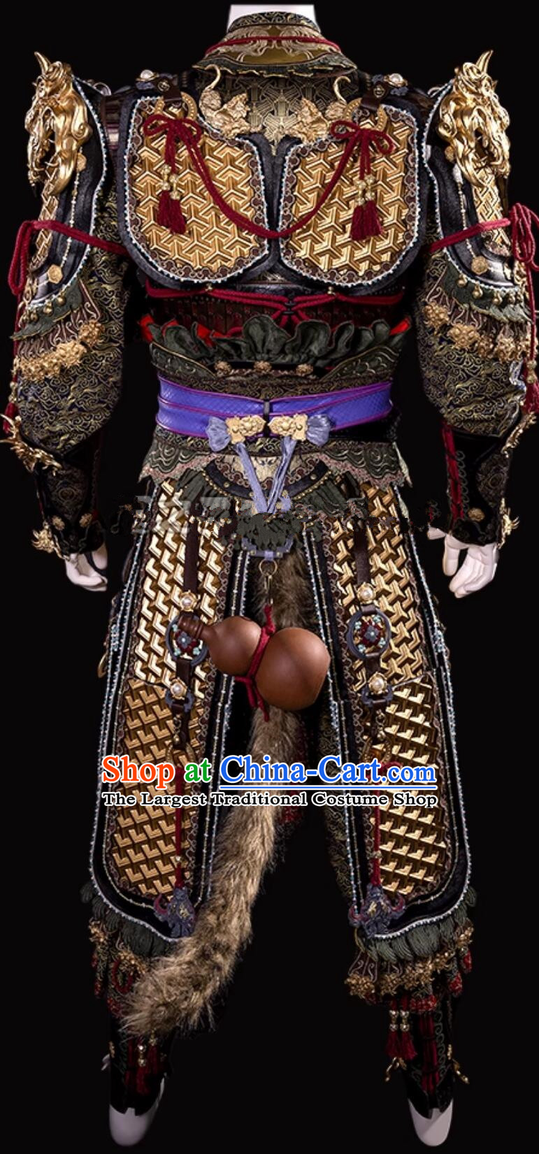 Black Myth Wukong Costume Handsome Monkey King Armor Cosplay Halloween Clothing