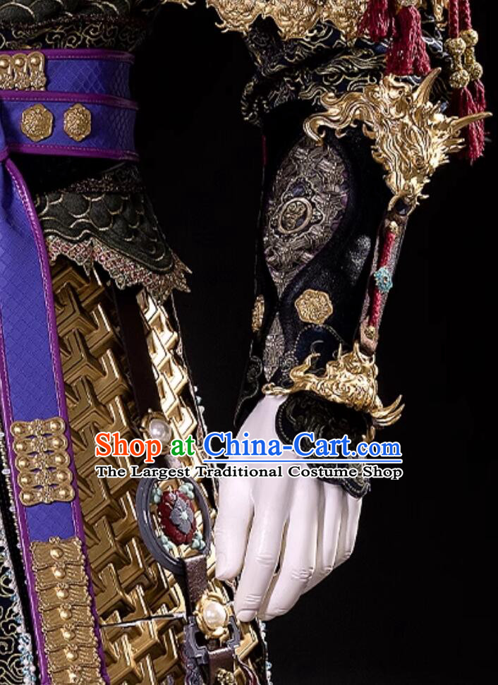 Black Myth Wukong Costume Handsome Monkey King Armor Cosplay Halloween Clothing