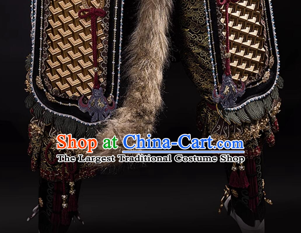 Black Myth Wukong Costume Handsome Monkey King Armor Cosplay Halloween Clothing