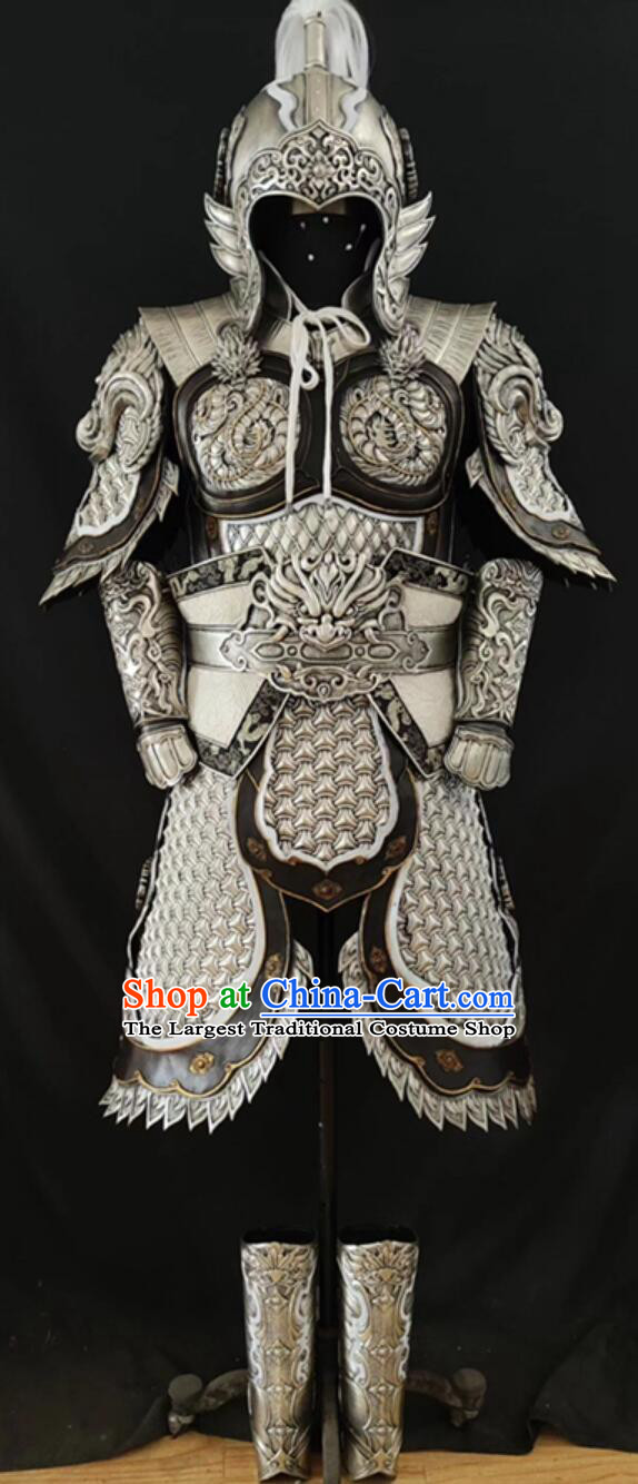 Chinese Han Dynasty Hero Zhao Zilong Armor Handmade Chainmail Armor Zhao Yun Armour and Helmet Full Set