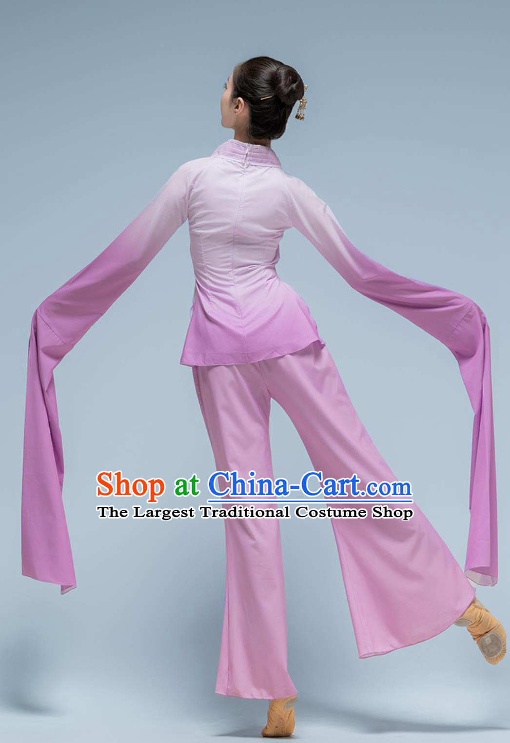 Classical Dance Practice Wear Women Han Tang Water Sleeves Performance Costume