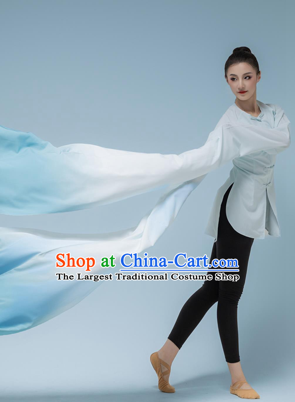 Classical Water Sleeve Dance Performance Costume Peking Opera Sleeve Flowing Practice Top Wear