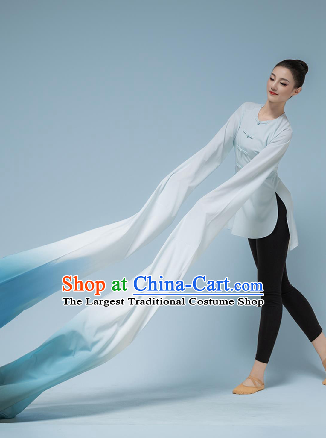 Classical Water Sleeve Dance Performance Costume Peking Opera Sleeve Flowing Practice Top Wear