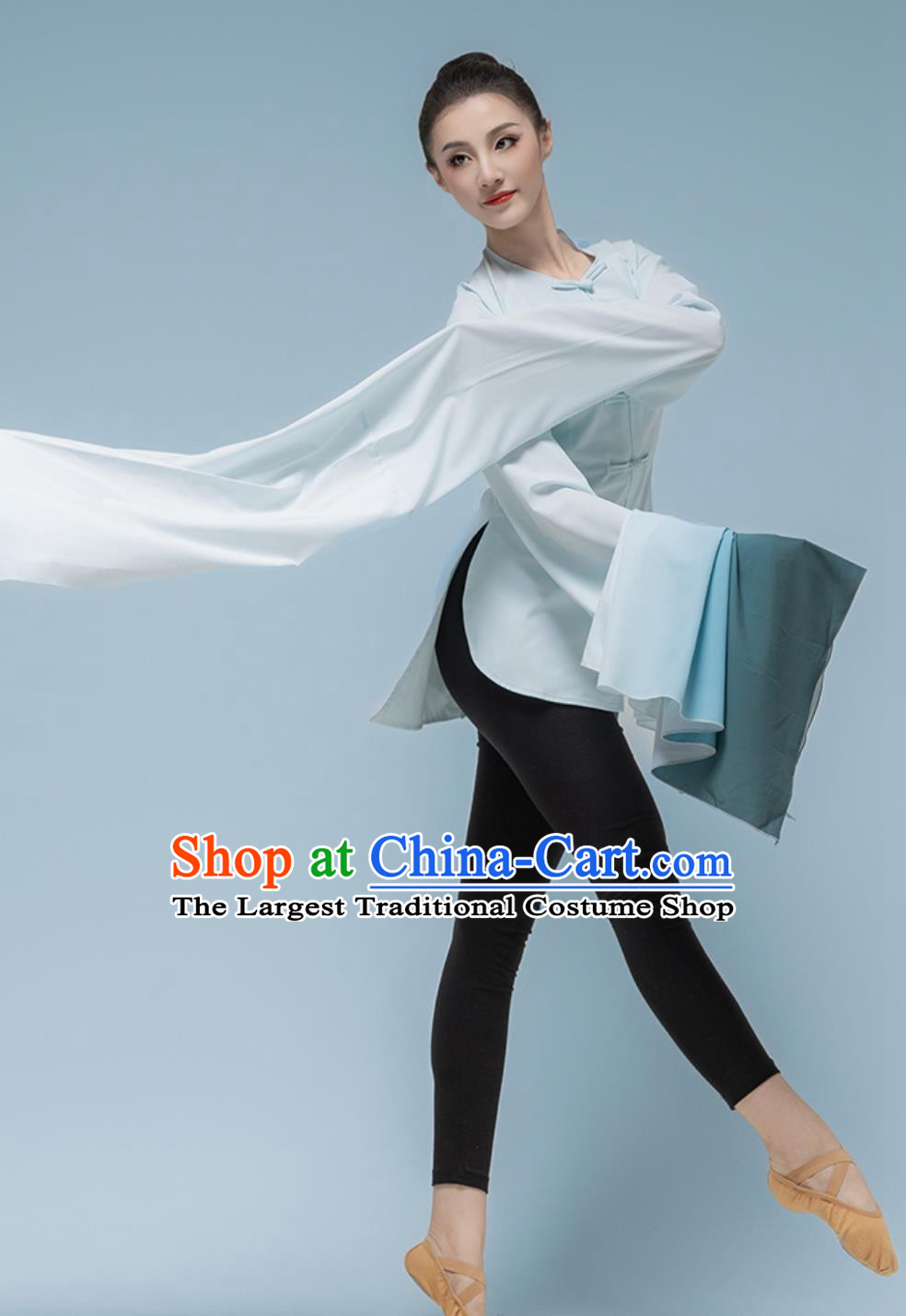 Classical Water Sleeve Dance Performance Costume Peking Opera Sleeve Flowing Practice Top Wear
