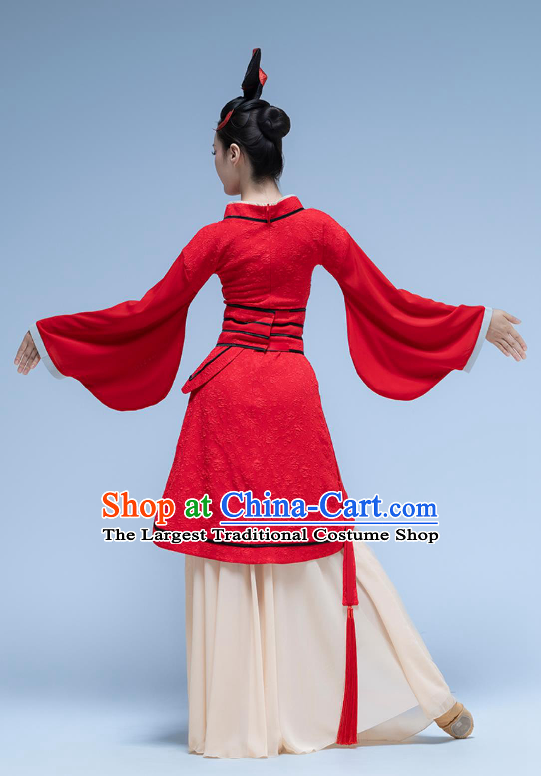 Classical Dance Performance Costume Confucius Dance Drama Holding Feathers Clothing Chinese Style Han Tang Dance Dress