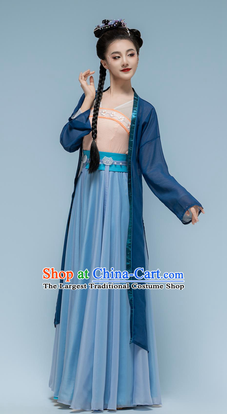 Li Qingzhao Classical Dance Costume Women Hanfu Chinese Stage Performance Clothing