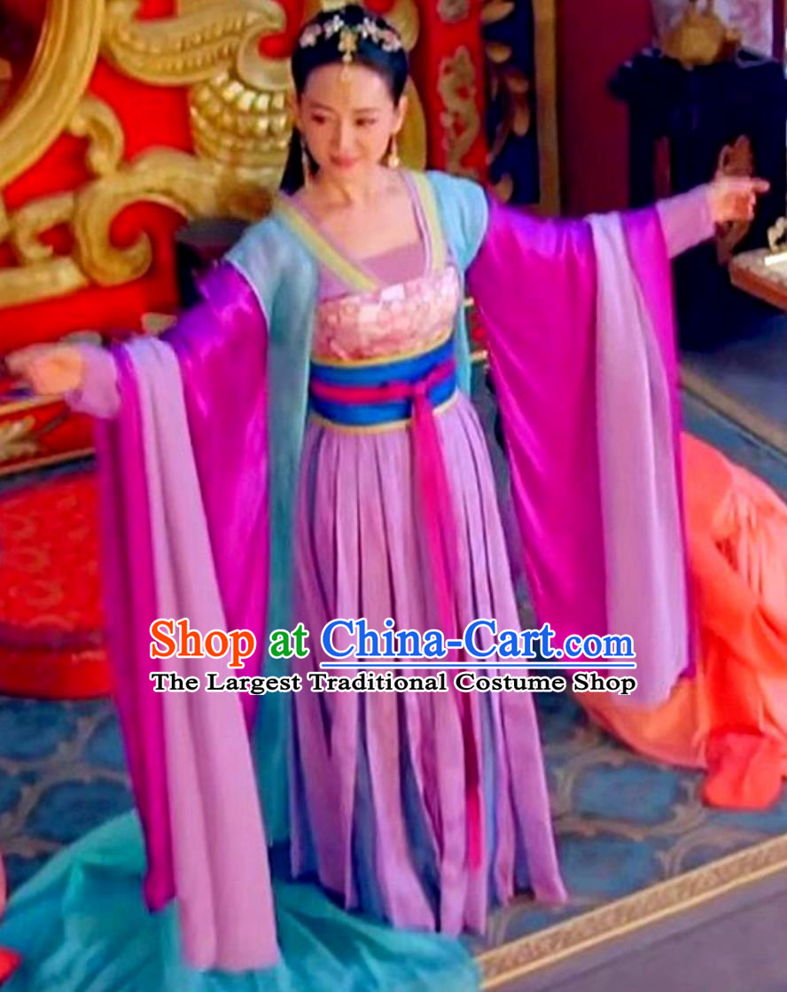 The Empress of China Ancient Costume Court Empress Zheng Wanyan Hanfu Chinese Tang Dynasty Imperial Consort Dress
