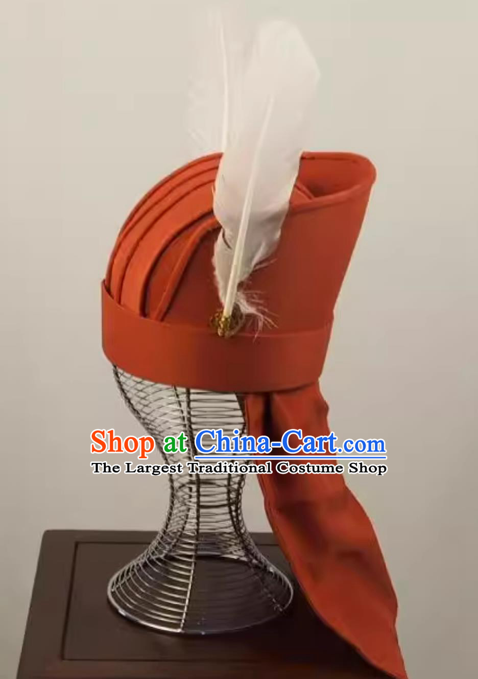 Han Dynasty Twin Pheasant Tail Crown Chinese Three Kingdoms Military Official Headgear Ancient Warrior Helmet Stage Performance Headdress