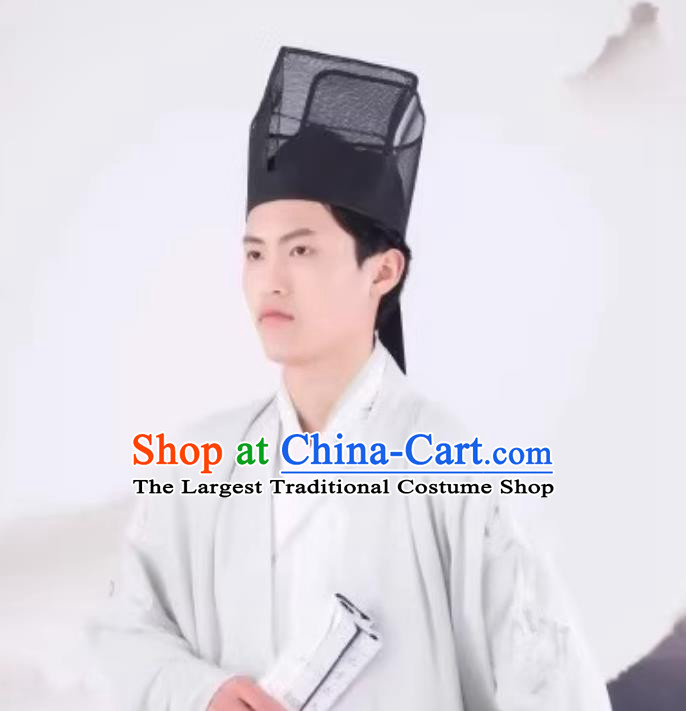 Song Dynasty Square Scarf Su Shi Hat Ancient Chinese Scholar Headwear Official Headpiece