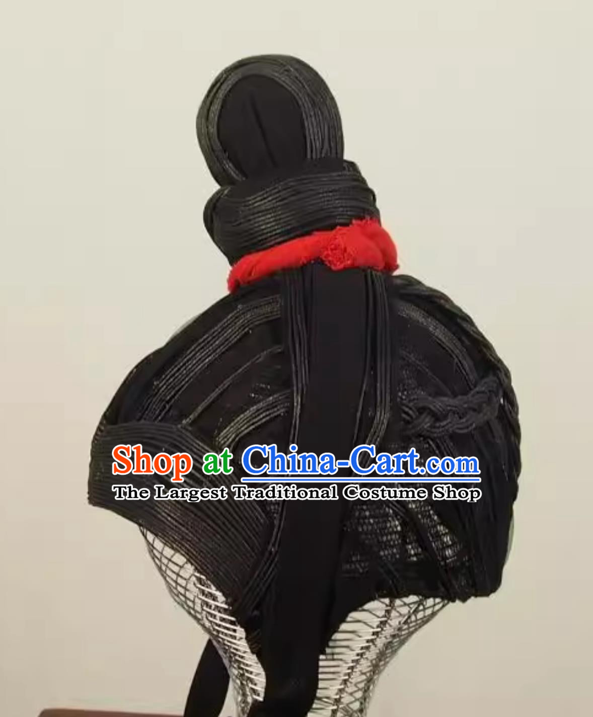 Qin Dynasty Terracotta Warrior Headgear Cuju Polo Performance Hat Chinese Warring States Soldier Black Helmet