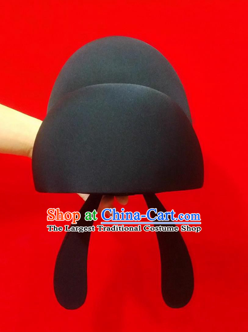 Song Dynasty Futou With Hanging Tail Round Collar Robe Qingpingyue Style Chinese Handcrafted Historical Hat