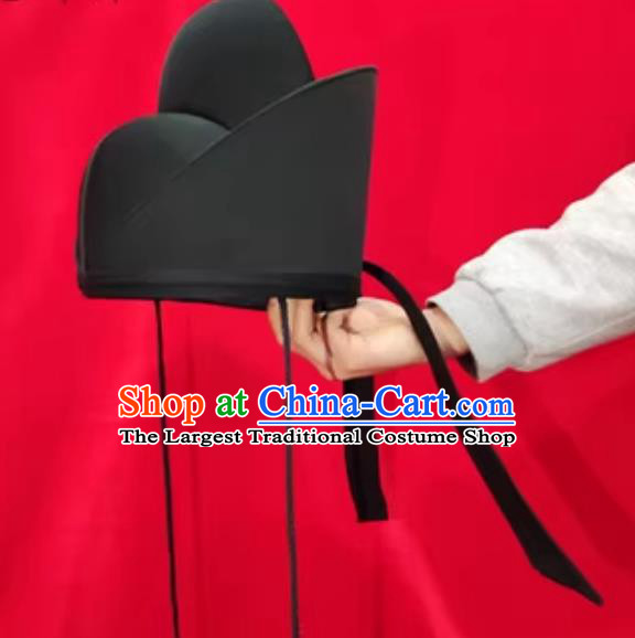 Late Ming Dynasty Official Hat Ancient Chinese Hanfu Headwear Traditional Ceremonial Headgear