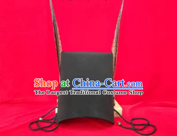 Han Dynasty Military Official Helmet Wu Bian Da Guan Traditional Chinese Armor Hat Hanfu Headwear