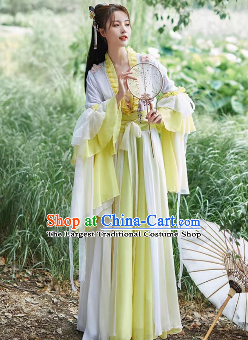 Ancient Women Hanfu Dress Chinese Classical Dance Costume Traditional Performance Attire